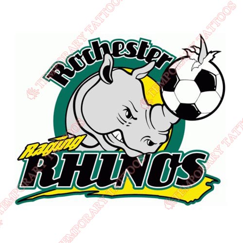 Rochester Raging Rhinos Customize Temporary Tattoos Stickers NO.8459